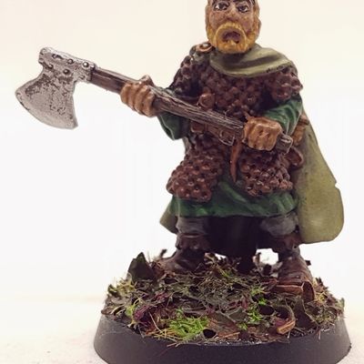 Fighter with Axe and Cloak / Metal Magic