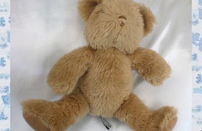 Doudou Peluche Ours Marron Assis The Teddy Bear Collection 