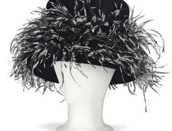 PHILIP TREACY.  A black formal hat.