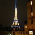 La Tour Eiffel (de nuit et depuis le Palais de Tokyo)