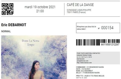 Dom La Nena - Mardi 19 Octobre 2021 - Café de la Danse (Paris)