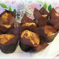 ღ " Miam " Muffins chocolat, blanc et Framboises ( au fromage blanc )