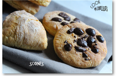 Scones vanille et chocolat