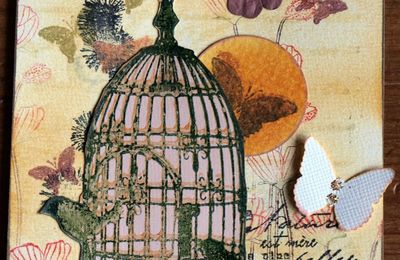 Un échange d'Art Square pour Libertyscrap, et 2 grands tags pour mon trombinoscope !