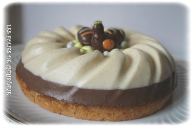 Entremets  vanille chocolat