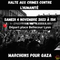 De Gaza à Lyon, Bordeaux, Marseille, Paris, Résistance! Manifestations de solidarité avec la Résistance du peuple de Palestine