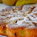 Gâteau aux poires et cassis, sans beurre