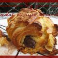 Pain au chocolat et aux amandes 