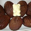 Madeleines au coeur très choco