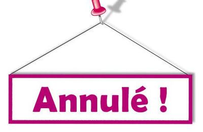 atelier rencontre du 7 décembre 2012 - annulation