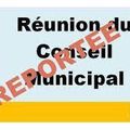 Réunion conseil municipal reportée au vendredi 17 février 2023 à 12h15