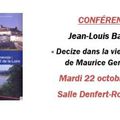 Nouvel hommage à Maurice Genevoix : conférence de J-L Balleret