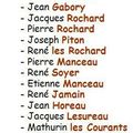 Liste des 26 premiers volontaires qui suivirent Cathelineau