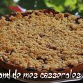 Tarte crumble fraise/rhubarbe