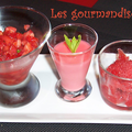 Trio de gourmandises à la fraise