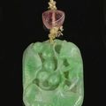 A carved jade pendant