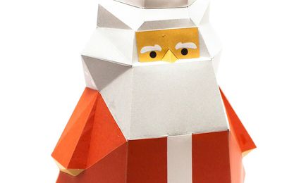 Père Noël paper toy