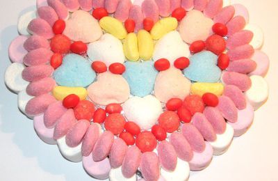 GATEAU de BONBONS coeur