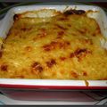 Gratin courgette et saumon fumé