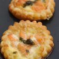 Mini tartelettes feuilletées au saumon frais