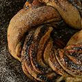 Kringle Estonien banane, pâte à tartiner et noix de pécan