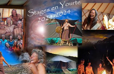 CALENDRIER AUTOMNE HIVER : Stages en YOURTE 2023-2024