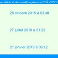 Calendrier des écplises lunaires de 2008 à 2020 (France)