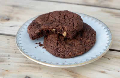 Cookies tout chocolat & noix