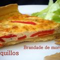 Tarte aux piquillos et à la brandade de morue