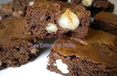 Brownies aux 2 chocolats et aux fruits secs