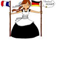 Illustration pour l'affiche de la rencontre franco-allemande