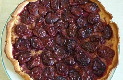 Tarte aux prunes et à l'amande