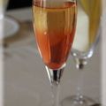 Cocktail sympa - champagne/pomme/fraise