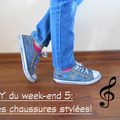 DIY du week-end 5: vidéo/ chaussures aux motifs triangulaires