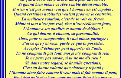 Se mettre au diapason.
