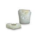 Two archaistic white jade sword fittings, Song-Ming dynasty, 12th-16th century 