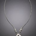 Mauboussin-Paris Black Opal, Tsavorite & Diamond Necklace