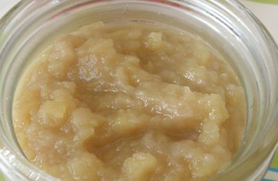 Compote pomme poire au sirop d'érable et beurre salé