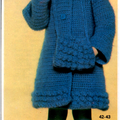 pour les fans de crochet: manteau et robe.