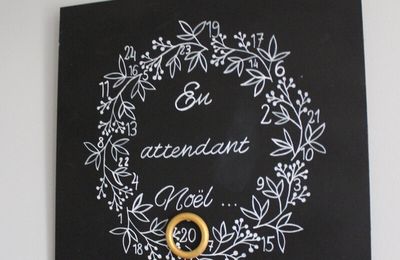 Deco DIY - Calendrier de l'Avent ardoise