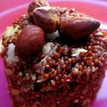 Dessert de Quinoa rouge au amandes et noisettes