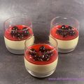 Panna cotta à la pistache et cerises Amarena