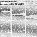 Gauche Choletaise - la Communauté d' Agglomération du Choletais étranglée