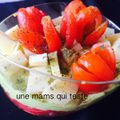 Duo de tomates et sa mousse d avocat 