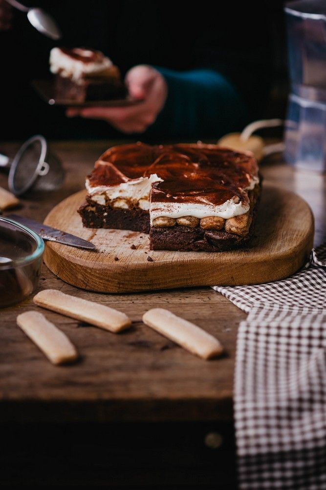 brownie tiramisu, facile, gourmandise, gouter, dessert anniversaire, chocolat, café, mascarpone, noix, fete des mères, grand mère, pères