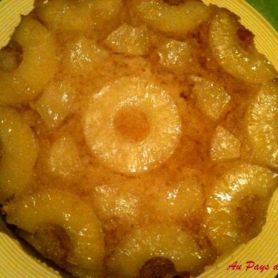 Gateau à l'ananas renversé