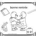 Coloriages rentrée des classes