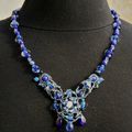 Collier broderie de perles de verre