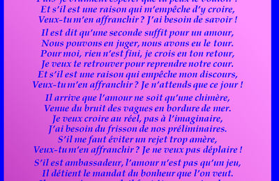 Veux-tu m'en affranchir ?