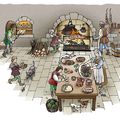 Les Cuisines au Moyen Age.